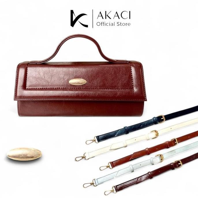 Sling Bag Wanita Lamia Akaci 09-8384 Bahan Lexus 1 Ruang Tas Tabung Lucu Simpel Muat Hp Terbaru Mewa