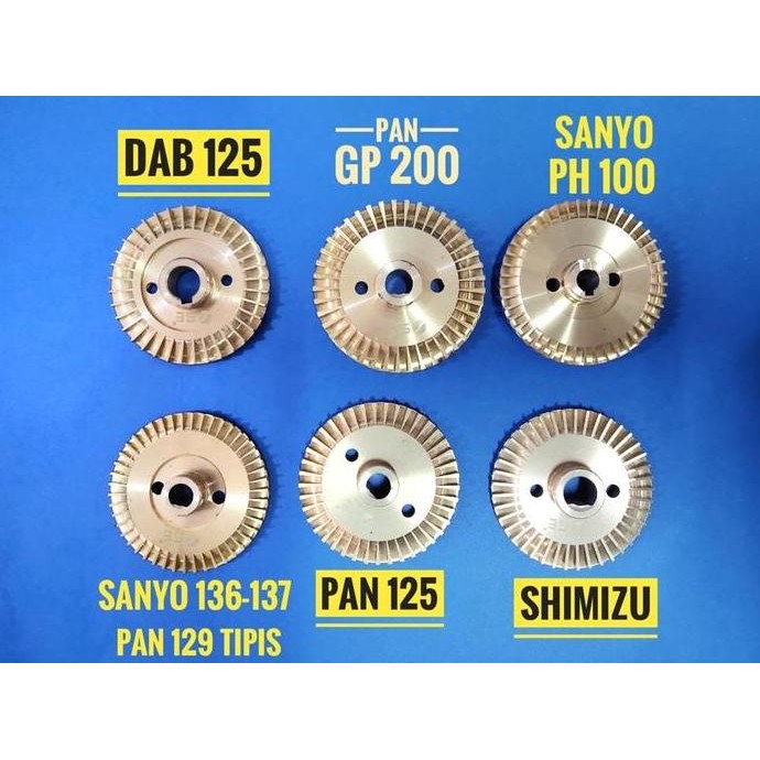 ,,,,,,,] Impeller pompa air Kuningan Impeler National Panasonic Shimizu