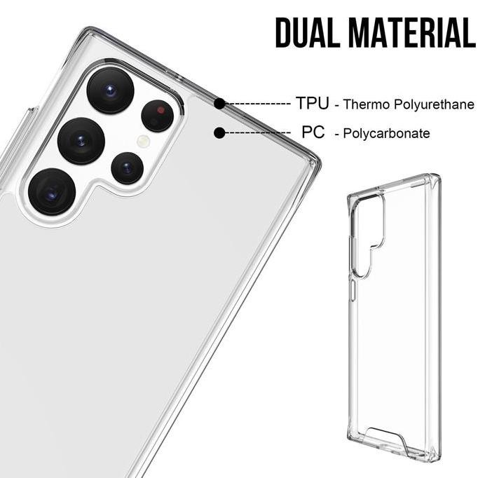 Gennext Casing For Samsung S22 S22Plus S22Ultra Plus Ultra Clear Crystal Softcase Hardcase