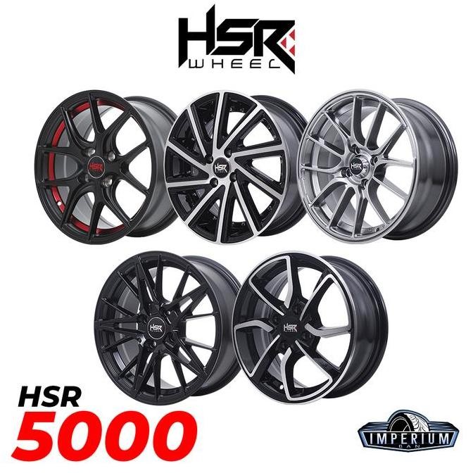 VELG MOBIL RING 14 HINGGA RING 22 HSR WHEEL - HSR5000 ORIGINAL DAN TERPERCAYA