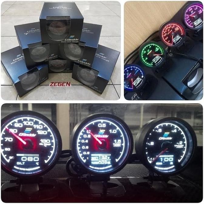 INDIKATOR GREDDY MULTI D/A GAUGE VACCUM MOBIL ORIGINAL DAN TERPERCAYA