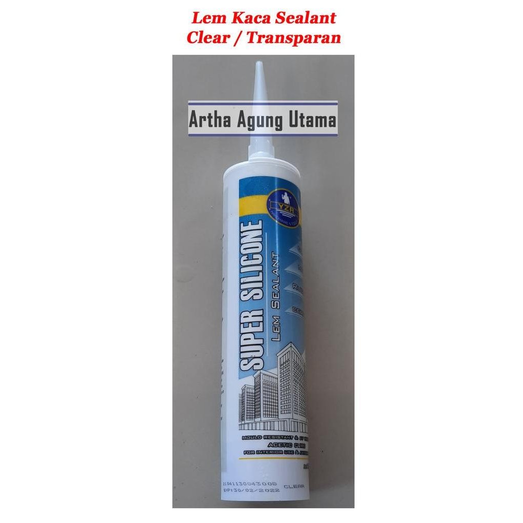 ] Silicone Sealant / Lem Kaca / Lem Aquarium Clear, Black, White 300gram