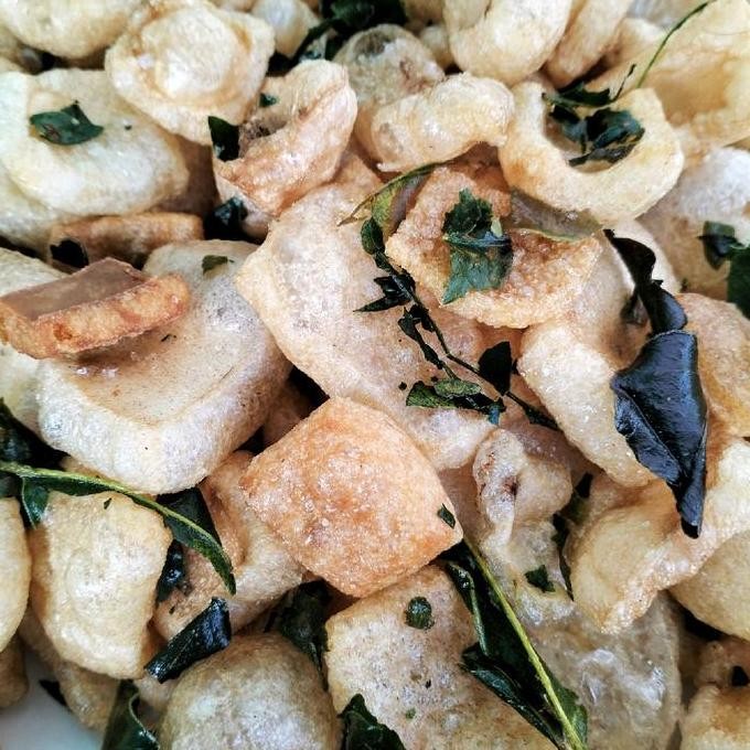 

New Krupuk kulit sapi bantat netto.150grm free packing bubelwrap & dus kerupuk