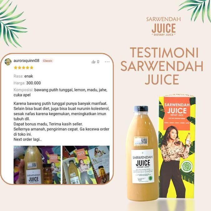 New JUS SARWENDAH HERBAL / SARWENDAHJUICE / SARWENDAH JUICE