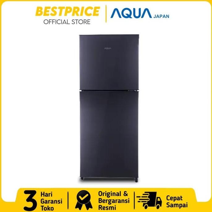 Kulkas 2 Pintu Aqua Aqr-D261 Aqrd 261 Low Watt No Frost