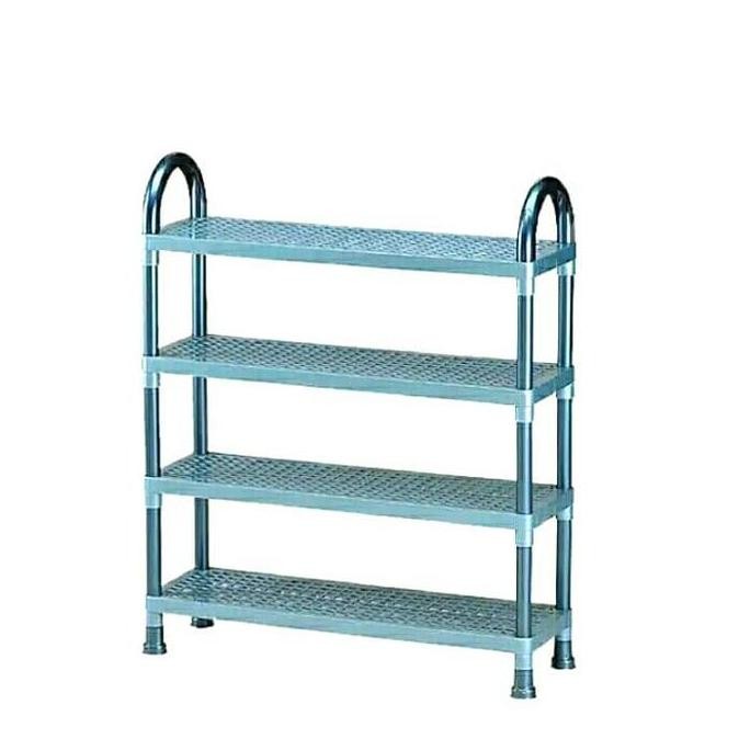 Rak Sepatu/Sendal Plastik, Lion Star, Susun 4.