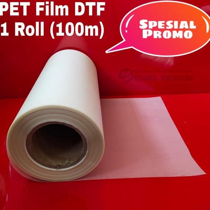 

(Khusus Rollan) Transfer Pet Film Dtf Lebar 30 Cm / Sablon Digital Ftg