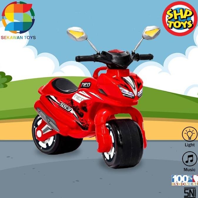 (Bisa Cod) Motor Di Naiki / Ride On / Mainan Anak Motor Balap /Mainan Motor Motoran Bisa Dinaiki Shp