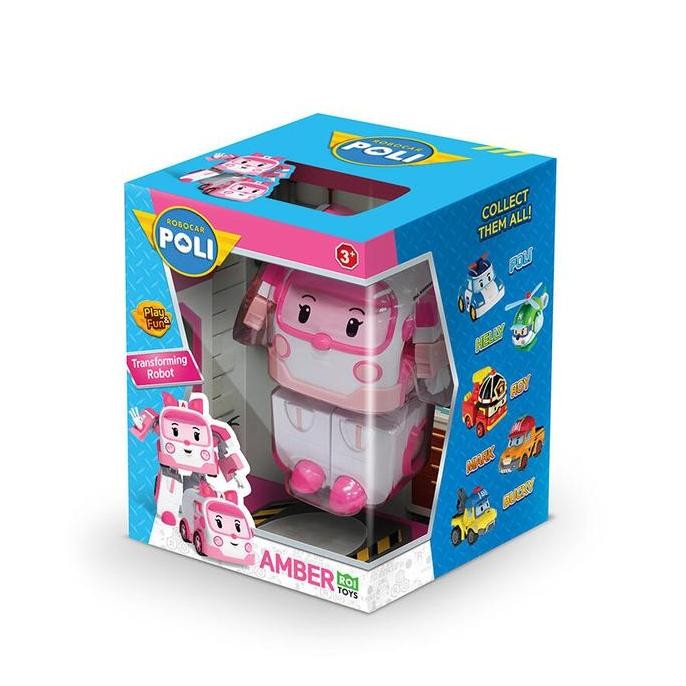 Silverlit Robocar Poli Transforming Robot Amber Mrt 0651 Mainan Robot