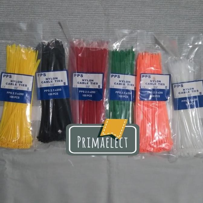 

Cable Ties 2,5 X 200 Isi 100 Pcs (Hitam, Putih, Warna)
