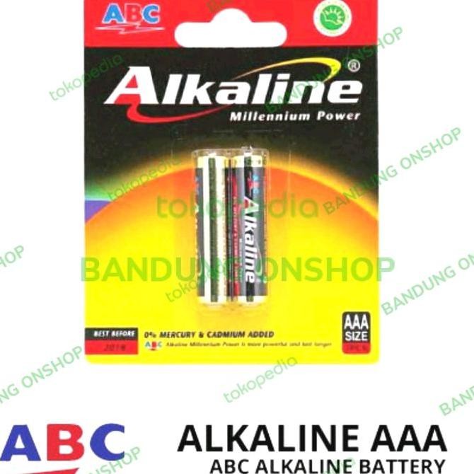 Abc Alkaline Aaa 1,5V Lr03 Um4 Baterai Batre Aaa Alkaline 1,5V Abc Um4