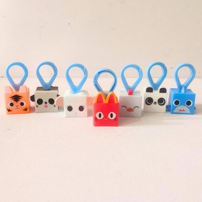 Ready  7 pcs Mainan Figure McDonald's McD Mekdi Happy Meal Pet Simulator