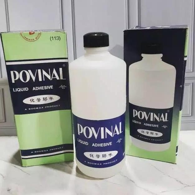 Lem Kertas Povinal 500Ml / Lem Slime / Lem Kertas / Lem Cair Bening