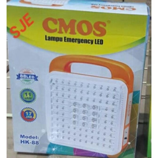 Lampu Emergency CMOS HK 88L LED 88 Baterai 6V