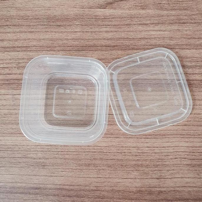 Kotak Plastik 500Ml Thinwall Sq Persegi Square 500 Ml Box Dm