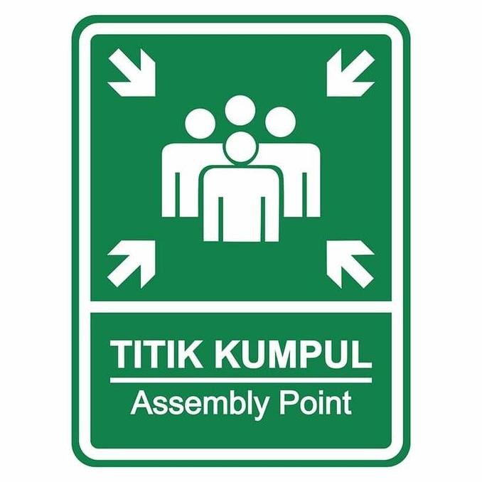 Rambu Titik Kumpul 45Cm X 60Cm Plat Alumunium