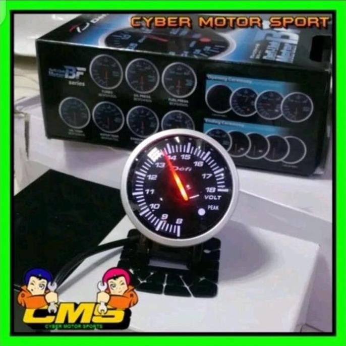 dashboard Indikator defi racing universal volt meter water temperature takometerm mobil universal. g