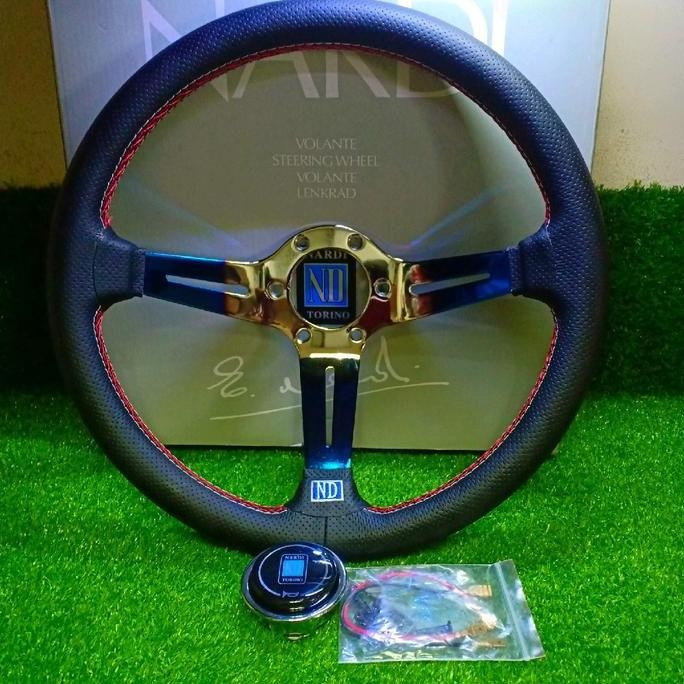 Stir Mobil Racing Nardi Torino Silver - Setir Mobil Racing Nardi Torino Universal