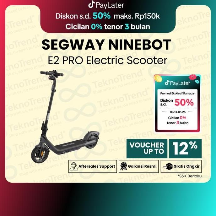 Segway Ninebot E2 Pro Electric Scooter New 2025 | Skuter Listrik Lipat Scooter