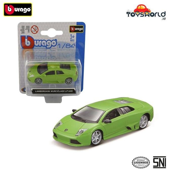 Bburago 1.64 Asst - Lamborghini Murcielago Lp 640 Green