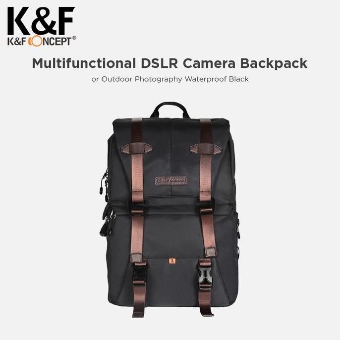 Knf Concept 20L Tas Travel Camera Backpack Waterproof Bag - Black