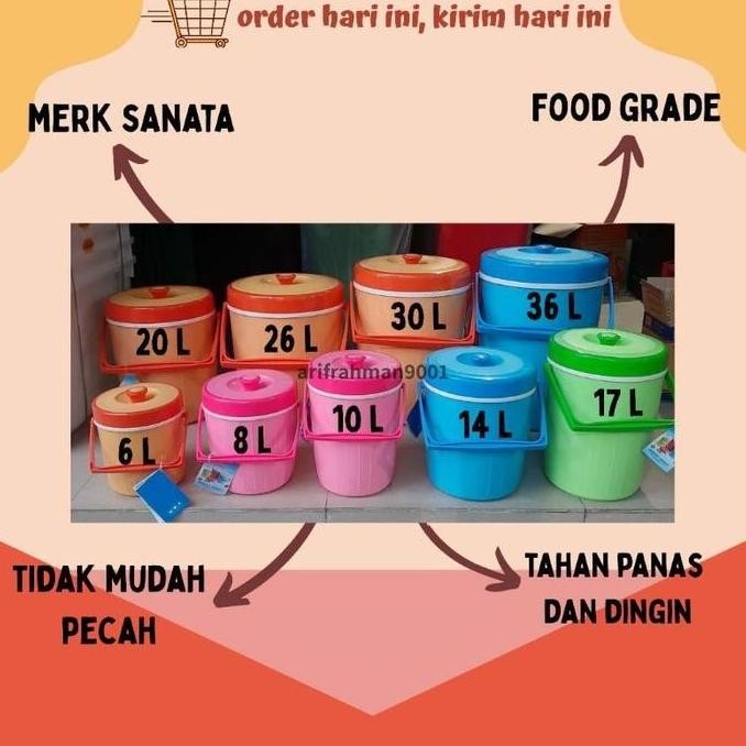 Sanata - Thermos Nasi/Ice Termos Es/Nasi 6-8-10-14-17-20-26-30-36 L