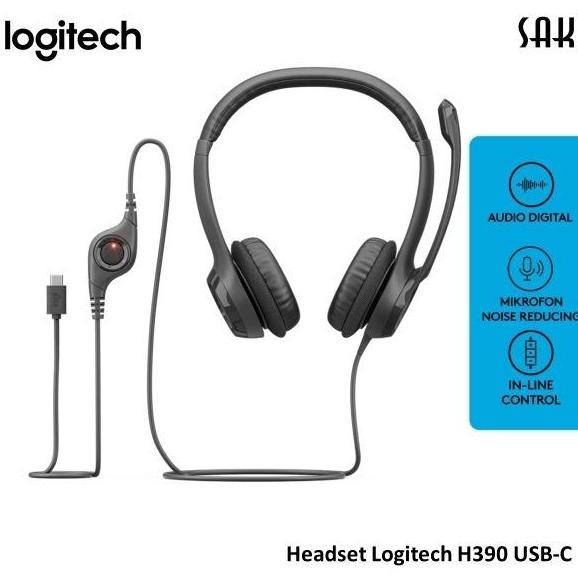 Logitech Headset H390 / H 390 Usb / H390 Type-C
