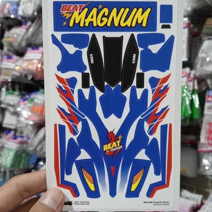 DECAL MINI 4WD BEAT MAGNUM / STICKER TAMIYA BEAT MAGNUM