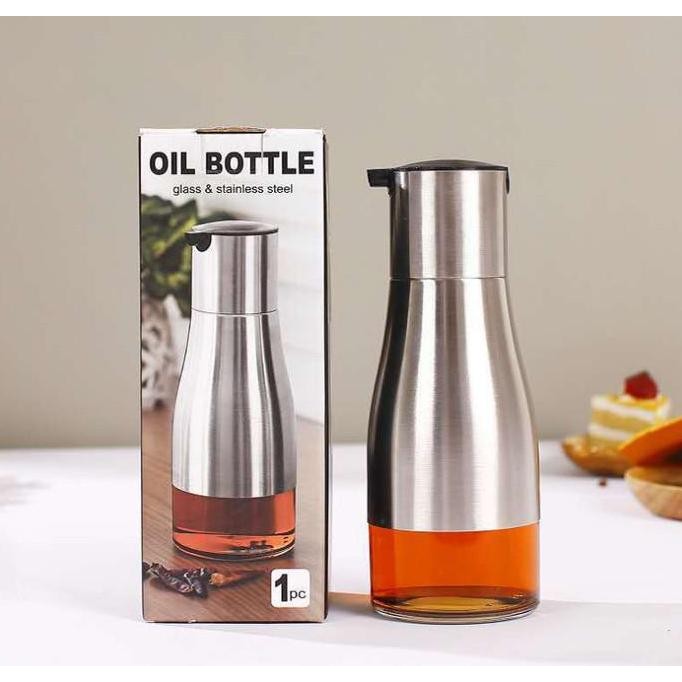 (Good) Botol Minyak 2 Sisi / Botol Minyak Antik lapis Stainless / Botol Minya