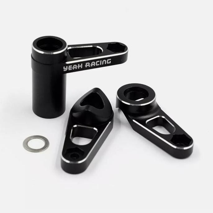 KYOP-024BK YEAH RACING ALUMINUM STEERING ARM FOR KYOSHO OPTIMA MID