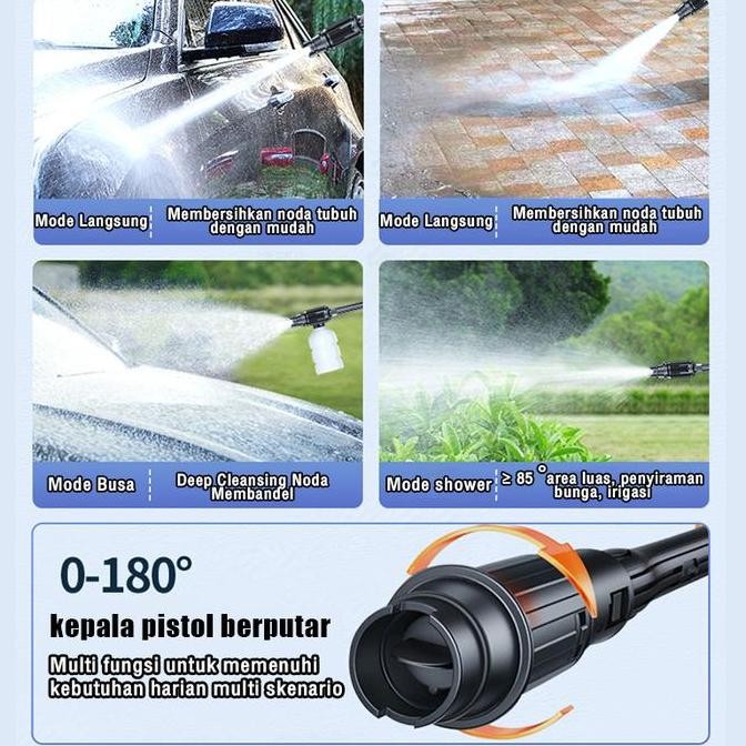 Reaim 500Bar Mesin Cuci Mobil Jet Cleaner Tekanan Mesin Cuci Mobil Dan Motor Berkualitas Pompa Mesin