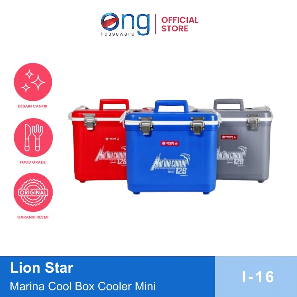 Ong Houseware - Marina Cool Box Cooler Box Kotak Box Es Ice Mini 12S Lion Star 10 Liter I-16