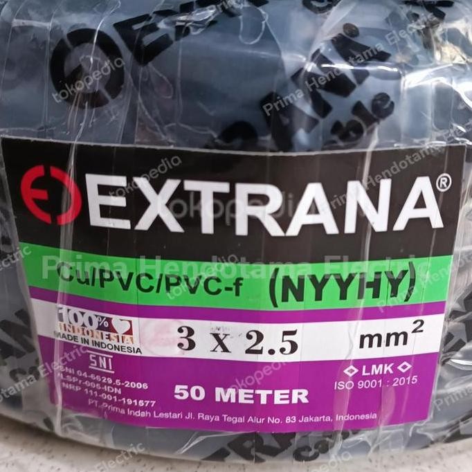 Kabel NYYHY 3x2,5mm Extrana | Kabel Extrana NYYHY 3x2.5mm (50 Meter)