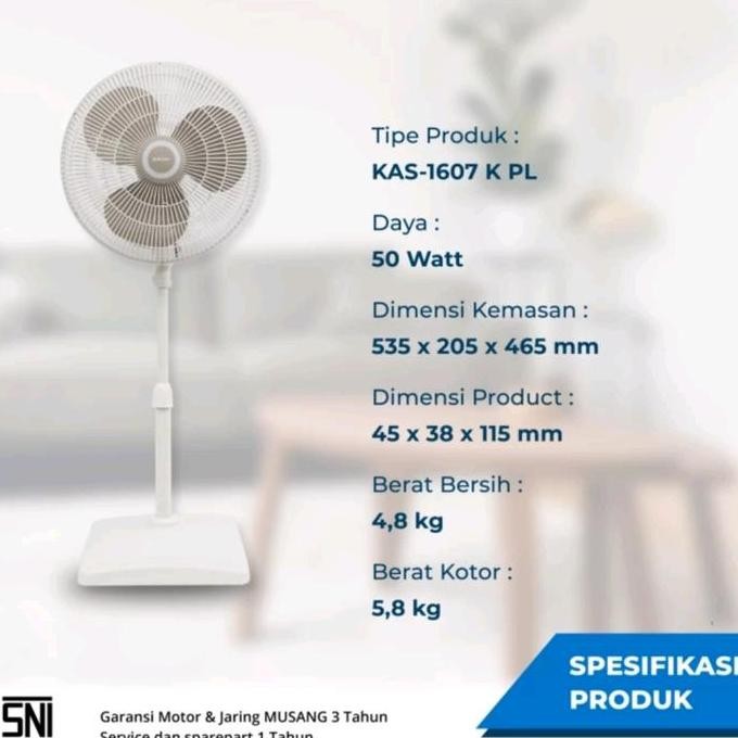 Promo Kipas Angin Berdiri Miyako KAS1607K-PL / Standfan Miyako kas1607k-pl Kaki Kotak COD