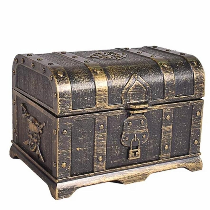 CR - pirate treasure chest mainan harta karun bajak laut empty box TERLARIS