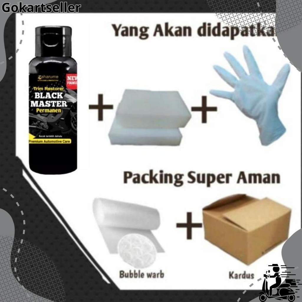 Diskon Zaharume Penghitam Body Permanen Trim Restorer /Dashboard/body motor motor Back to Black mast