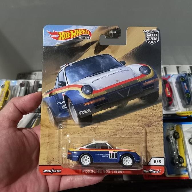 Hotwheels Porsche 959 Bilstein Premium Ban Karet