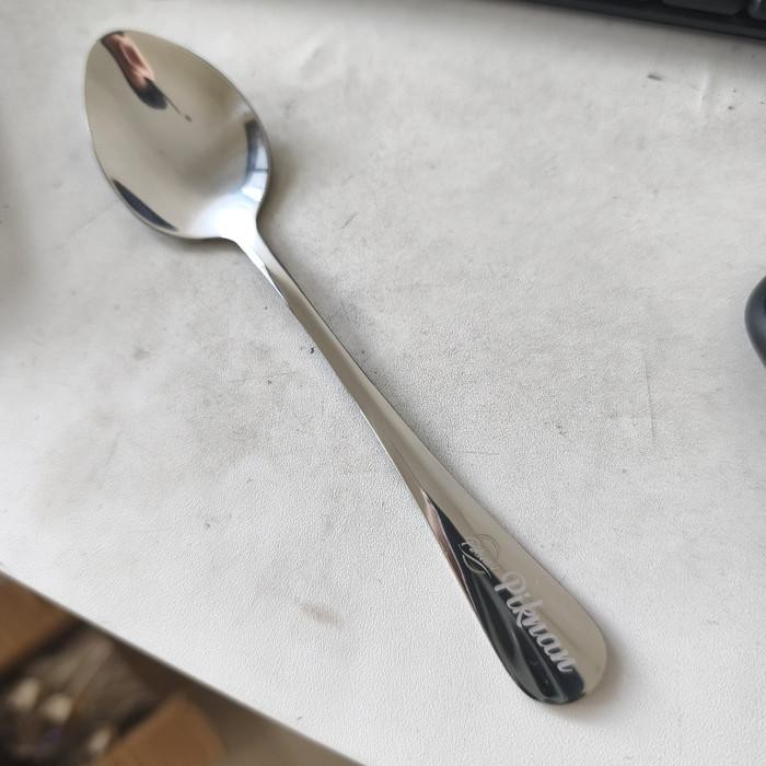 LSS (KHUSUS GROSIR) Sendok Stainless Steel Custom Ukir Nama/ Sendok Custom Nama/ Sendok Makan Stainl