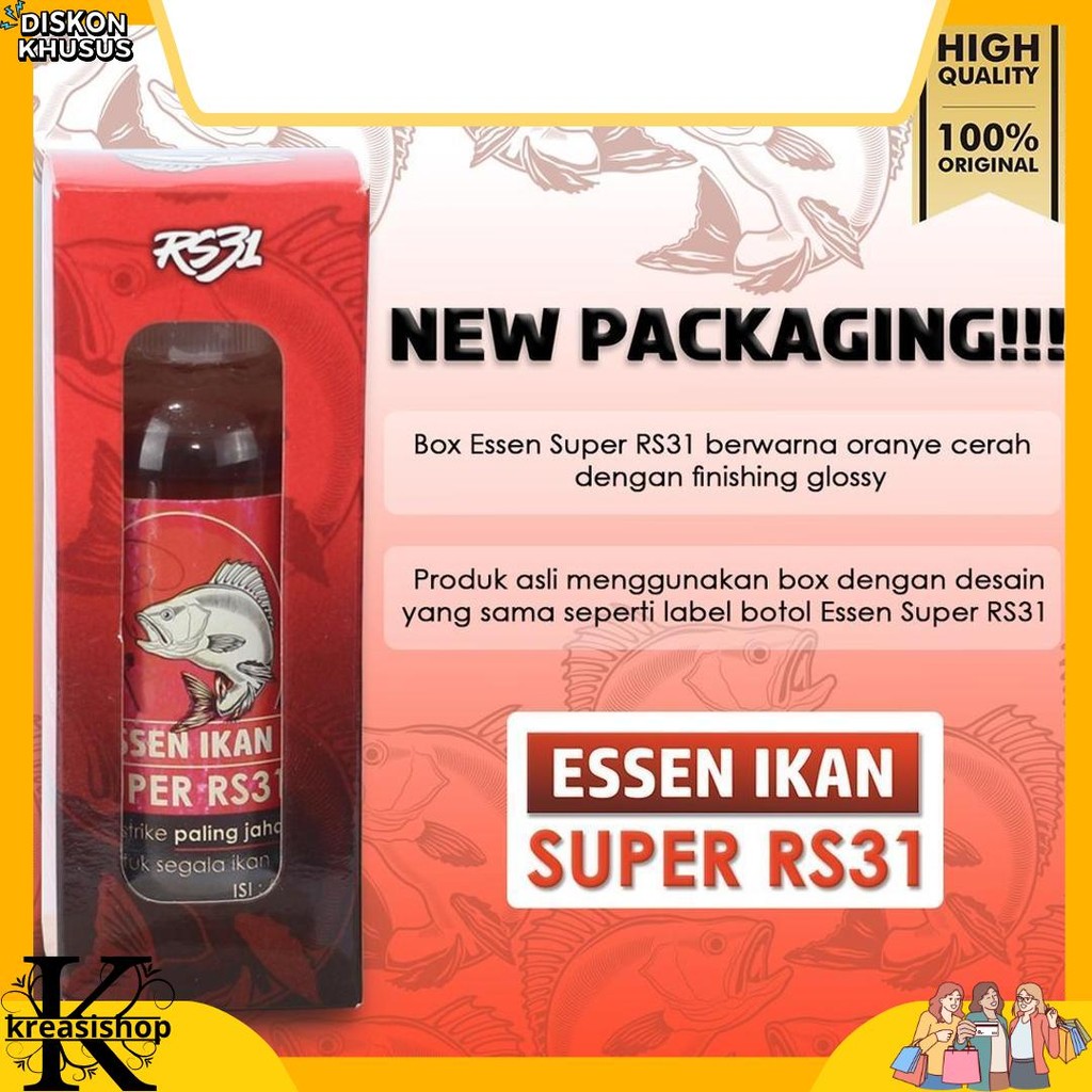 Teratas RS31 Essen Ikan Super - Secret Strike Essence Pancing Aroma Wangi Gurih Untuk Ikan Mas, Lele