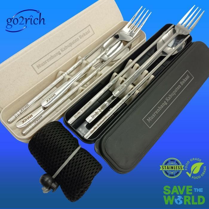 LSS Laser Marking Grafir Alat Makan Tumbler Stainless Metal Sendok Makan