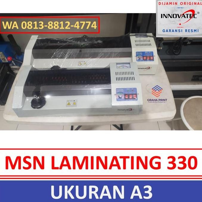 TERLARIS - Mesin Alat Laminasi Laminating Foto ID Card Panas Dingin A3 INNOVATEC