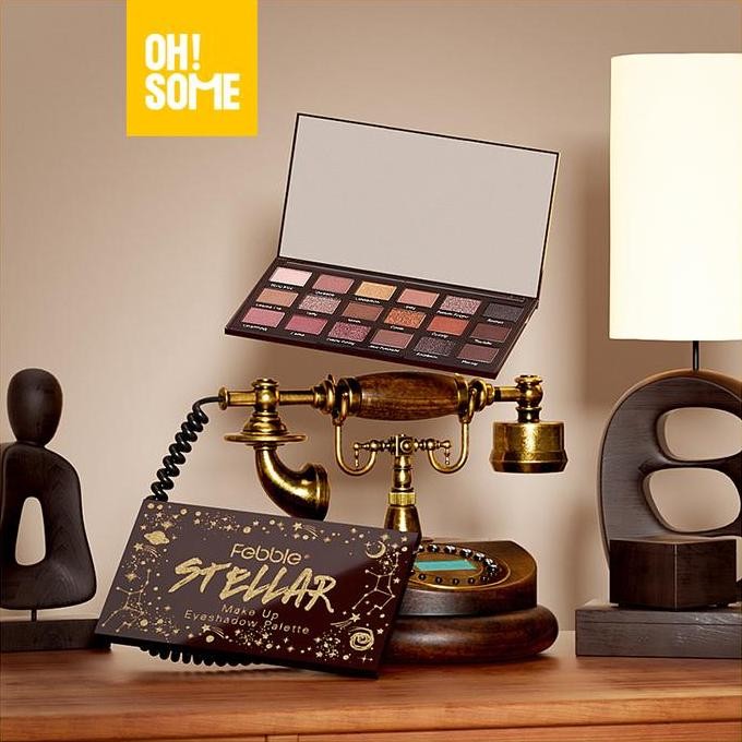 PROMO - OHSOME-FEBBLE 18 colors  Stellar Make Up Eyeshadow Palette /baked eyeshadow /Glitter Eyeshad
