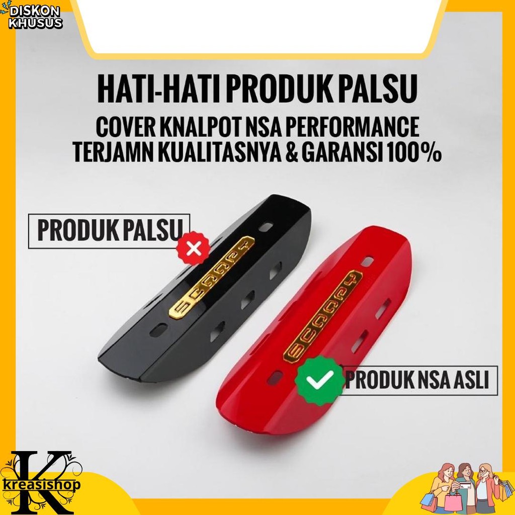 GradeOri NSA COVER KNALPOT SCOOPY Tutup Knalpot All Honda Scoopy  AKSESORIS MOTOR SCOOPY NSA PERFORM