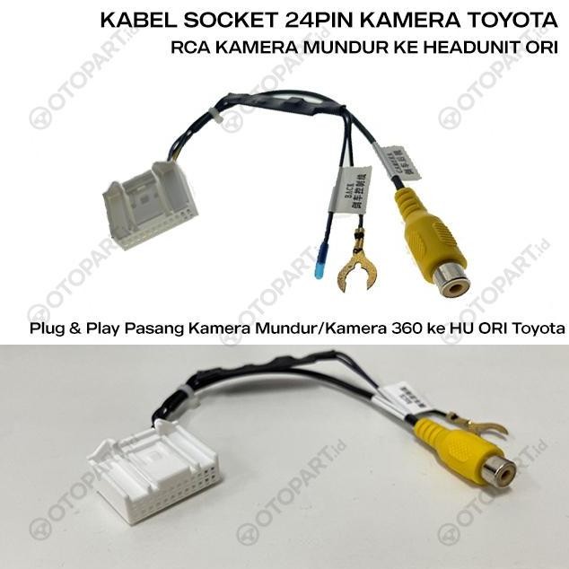 TERLARIS - Soket Kamera Mundur RCA HU ORI TOYOTA Avanza/Calya/Innova/Fortuner