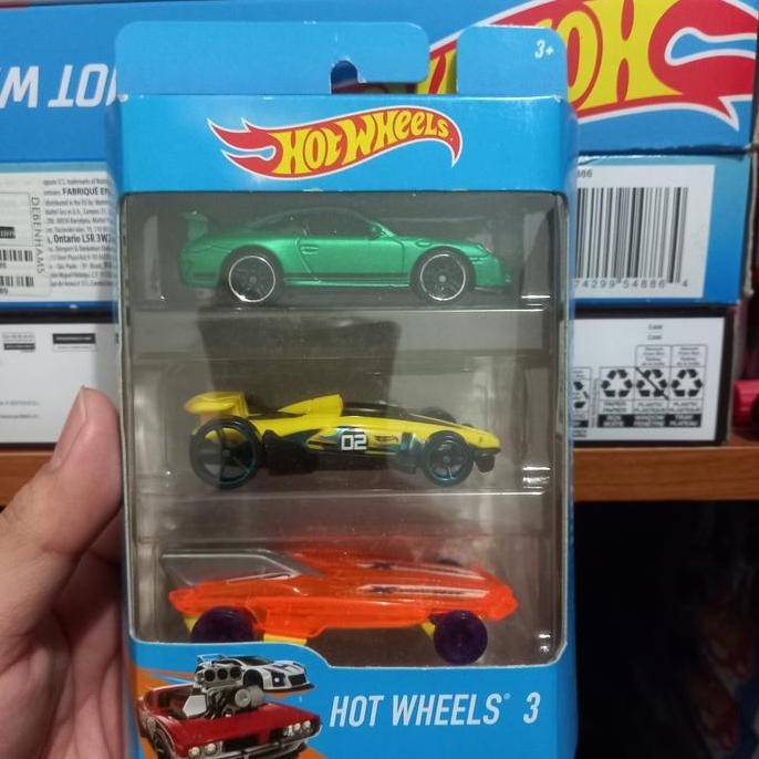 Hotwheels Gift Pack 3 Pcs Porsche 911 GT3 RS Hijau Satin Rare