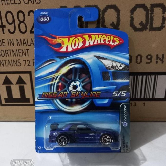 Hotwheels Nissan Skyline Dropstars Biru