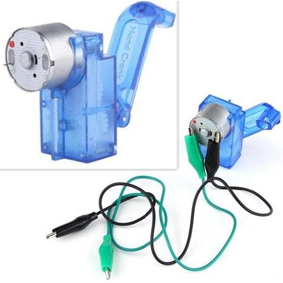 ] Mini Generator Listrik Tangan Mini - Hand Crank Electricity Generator