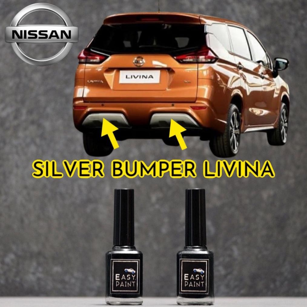 SS CAT OLES MOBIL SILVER METALIK BUMPER NISSAN LIVINA BEMPER ABU MUDA