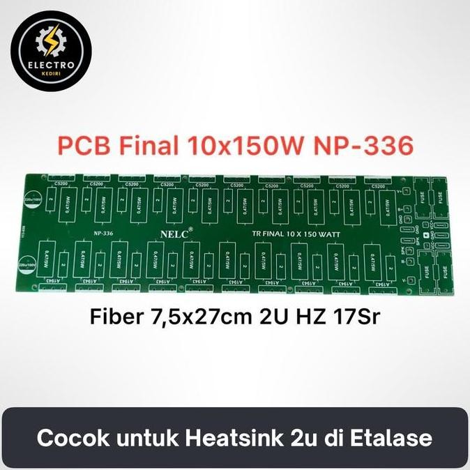 #@#@#@#@] Pcb Final Thosiba sanken 2u 10set | Final Fiber Viber 17sirip | NP-336