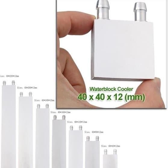 *#*#*#] Waterblock Cooler 40x40x12 mm, Water Cooling Block, Peltier Cooler